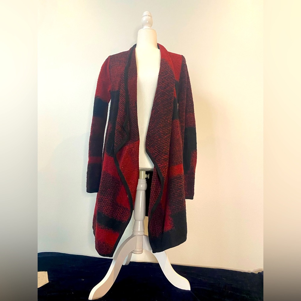 Lucky Brand Red Plaid Sweater - Size M